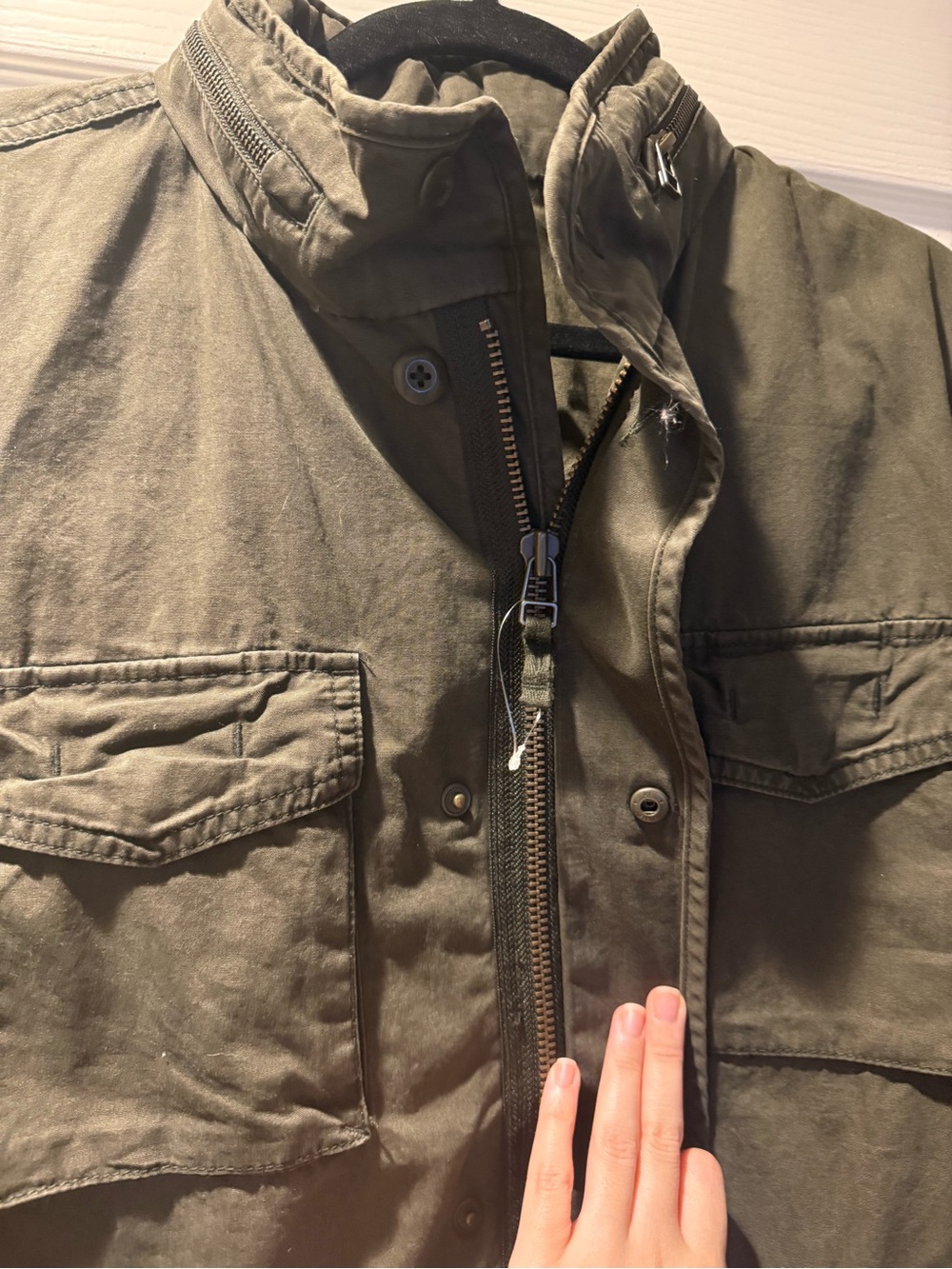 GAP Olive Green Military Utility Cargo Jacket - Picture 5 of 10